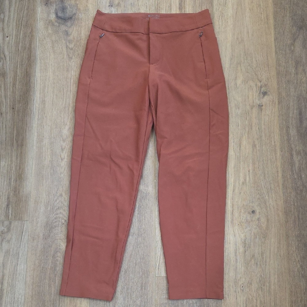 Athleta Stellar Skinny Trouser Size 4 Petite Rust Color